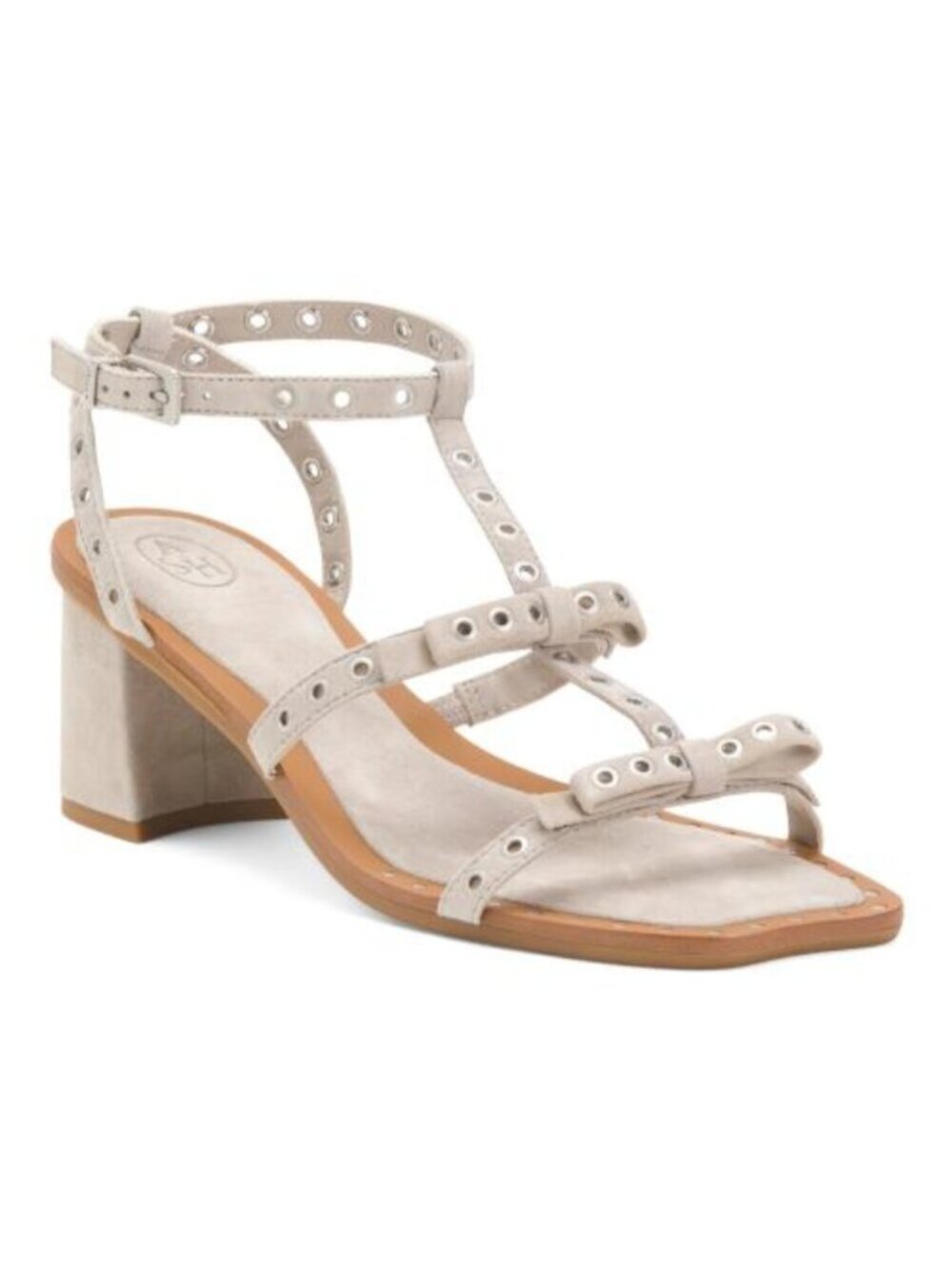 ASH Suede Candy Strappy Studded High Heel Sandals